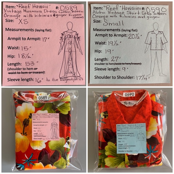 🌺Hawaiian Wedding Honeymoon Set Dress & Shirt 60s - Picture 15 of 16